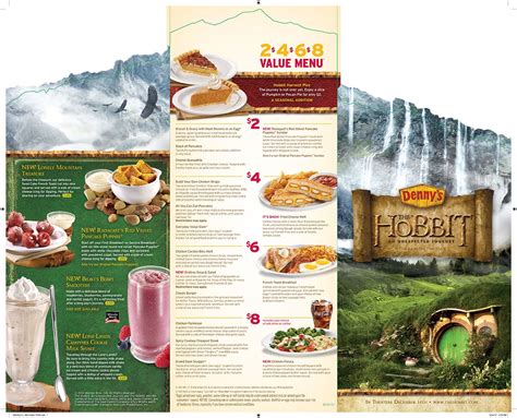 denny s to launch a hobbit menu full of hobbity food the hobbit weird food food