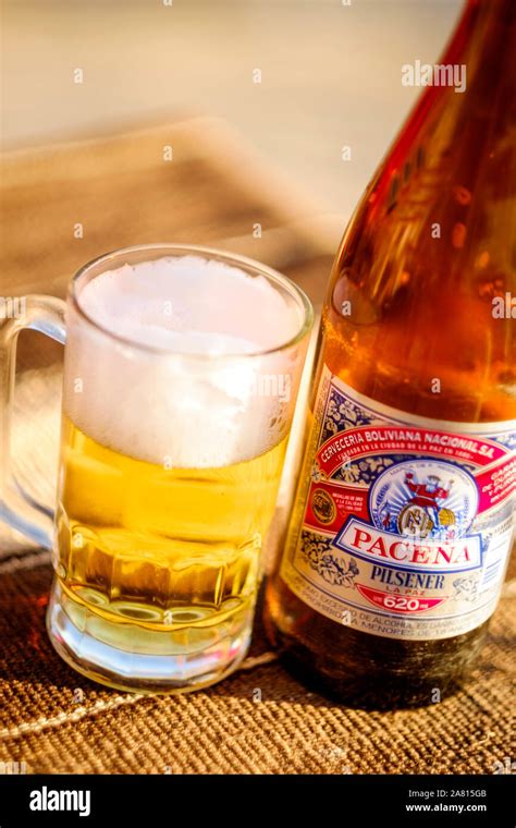Paceña Beer Classic Bolivian Beer Stock Photo Alamy