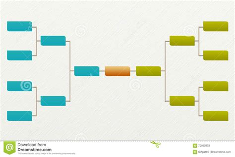 Bracket Tournament 8 Matches And Competitions Sport Stock Illustration