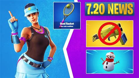 Fortnite 720 News Volley Girl Skin Vaulted Items Tweaking Shield Omega Pyramid And More