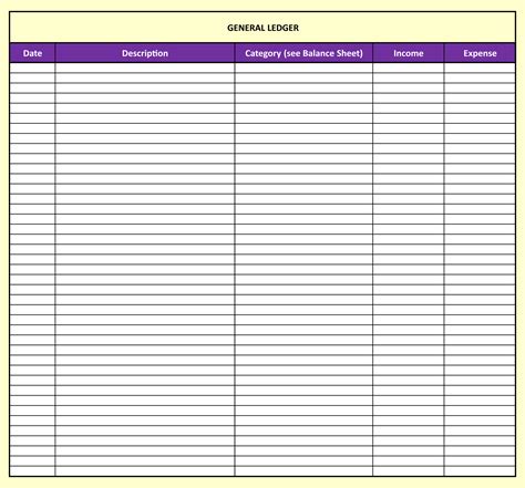 Income transaction in the sales ledger. Printable Expense And Income Ledger With Balance / Ledger Template Pdf Fill Online Printable ...