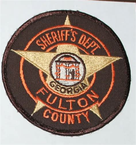 Fulton County Sheriffs Dept Georgia Ga Co Sd Used Worn Patch 599