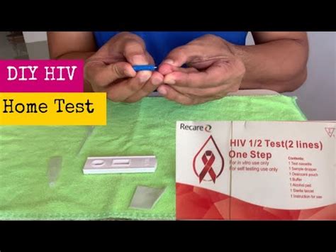 HIV Test Kit HIV 1 2 Test 2 Lines One Step DIY HIV Home Test
