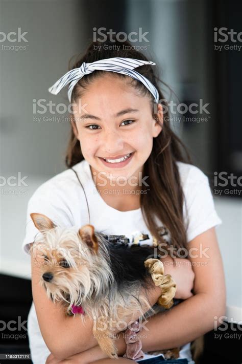 Portrait Of Teenager Pacific Island Girl Stock Photo Download Image