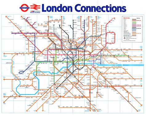 Transit Maps Historical Map London Connections 1988