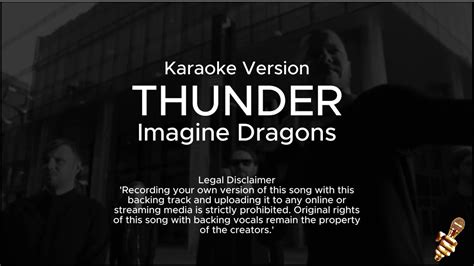 Imagine Dragons Thunder Karaoke Version Youtube
