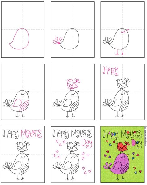 Just place one of these cards. How to Draw a Mother's Day Card · Art Projects for Kids