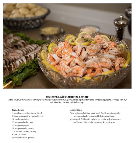 Southern Style Marinated Shrimp Catering By Debbi Covington