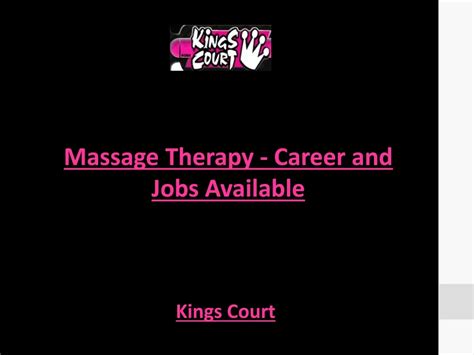 Ppt Massage Therapy Career And Jobs Available Powerpoint