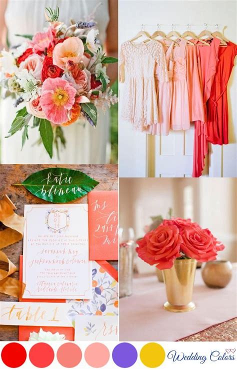 Maybe you would like to learn more about one of these? {Coral, Poppy Red, & Pink} Wedding Palette Inspiration ...