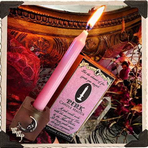 Pink Spell Candles 13 Pack Unscented Mini Taper Candle Magick For