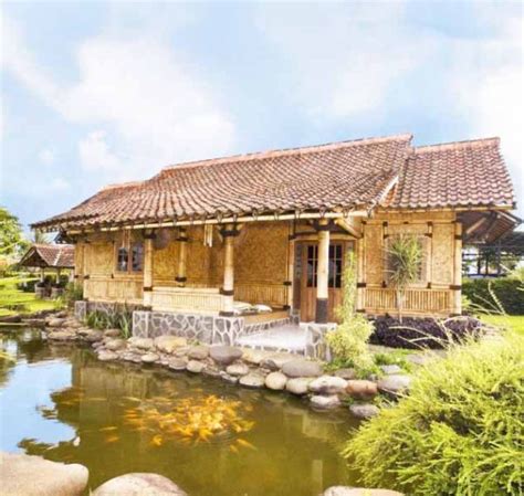 September 2017 feed news indonesia via. 45 Desain Rumah Bambu Sederhana Semi Modern - Rumahku Unik