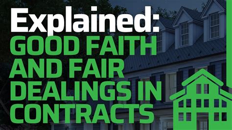 What Is The Meaning Of Good Faith Good Faith And Fair Dealing