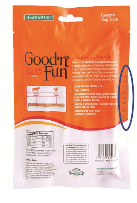 The agency has recalled at least eight brands of dry dog foods due to the fact that the food may have too much vitamin d, potentially causing a number. Good 'n' Fun Beefhide Chicken Sticks Recall Expands ...