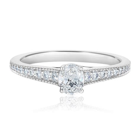 Oval Diamond Solitaire Ring Ct Pravins