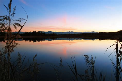 3840x2560 Clouds Dawn Dusk Lake Nature Reflection Silhouette