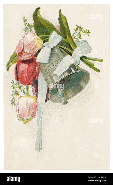 Vintage Victorian Easter Postcard Stock Photo Alamy