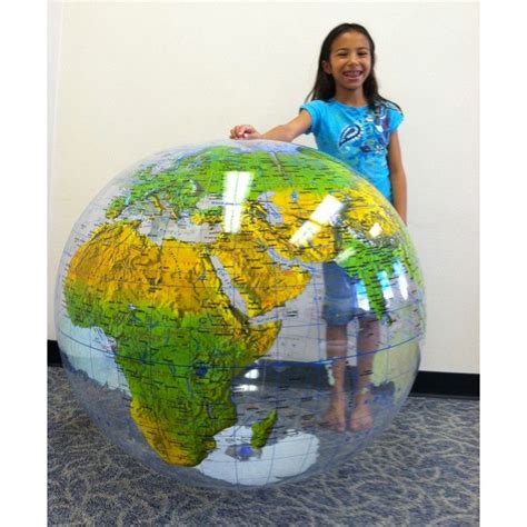 Inflatable Giant 36 Inches Topographical Globe Earth Globe World