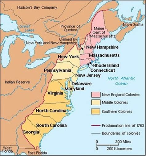 13 Colonies Maps