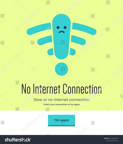 Website Down Concept Web Page Not Stock Vector Royalty Free