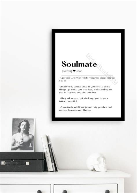 Soulmate Definition Definition Print Printable Quotes Etsy