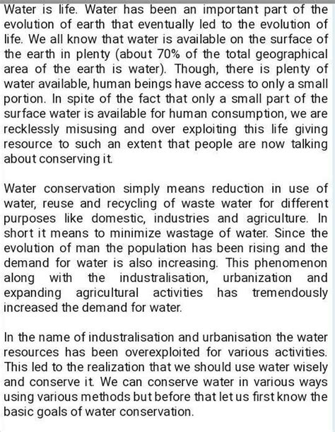 Essay On Water Conservation In Hindi For Class 6