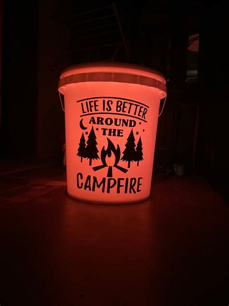 These Light Up Camping Buckets Are Genius And I Have To Make One