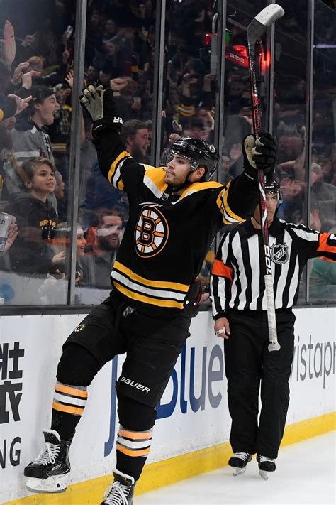 Jake Debrusk Boston Bruins Celebrates His 2nd Goal Of The Game Edm