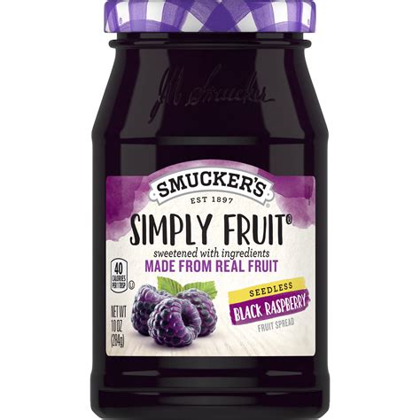 Smuckers Seedless Black Raspberry Spread 10 Ounce