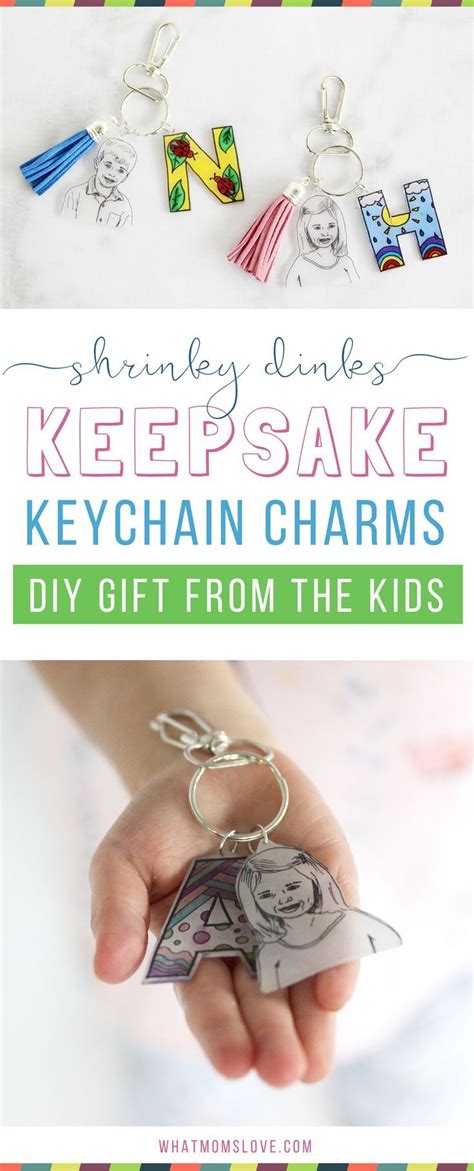 Unique personalized gift ideas for mom or grandma so thoughtful they'll have to hold back the tears. Shrink Film Keepsake Keychain. A Unique DIY Gift For Mom ...