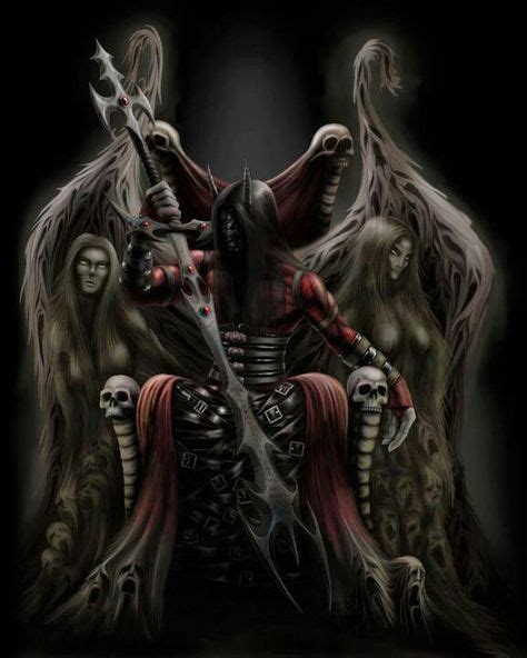 Demon Enthroned Oberon Demon Art Grim Reaper Art Art