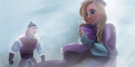 Princesas Disney Fanart Anna Y Kristoff De Frozen Por Artspell