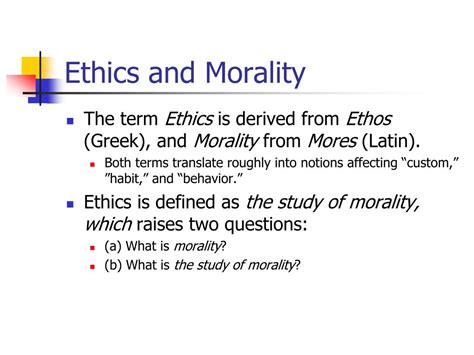 Ppt Ethics And Morality Powerpoint Presentation Free Download Id