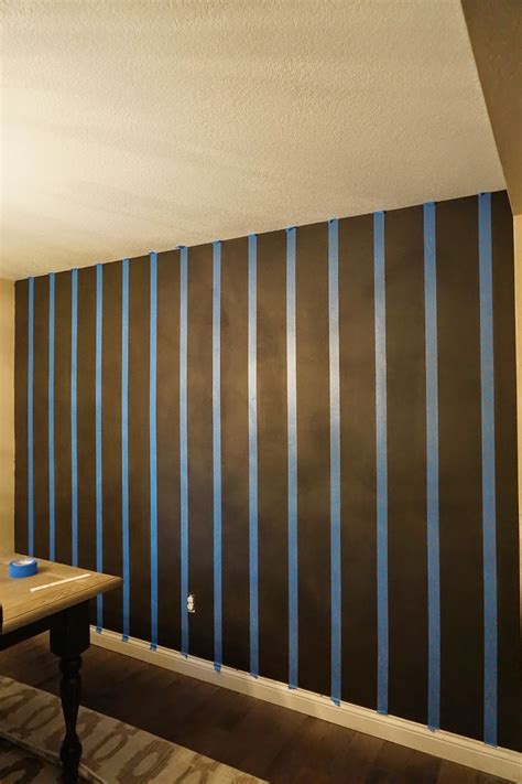How To Glossy Striped Accent Wall