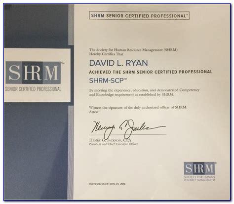 Phr Or Shrm Cp Certification Preferred Prosecution2012