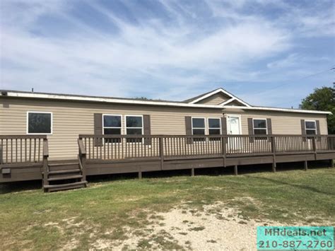 Manufactured homes with more than two sections: 5 br 3 ba Double Wide Land Home La Cost Texas