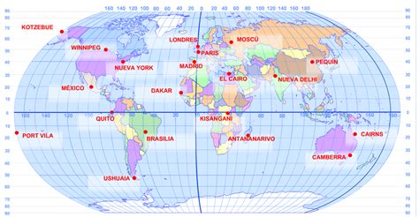 Mapa Mundial Con Coordenadas Images And Photos Finder