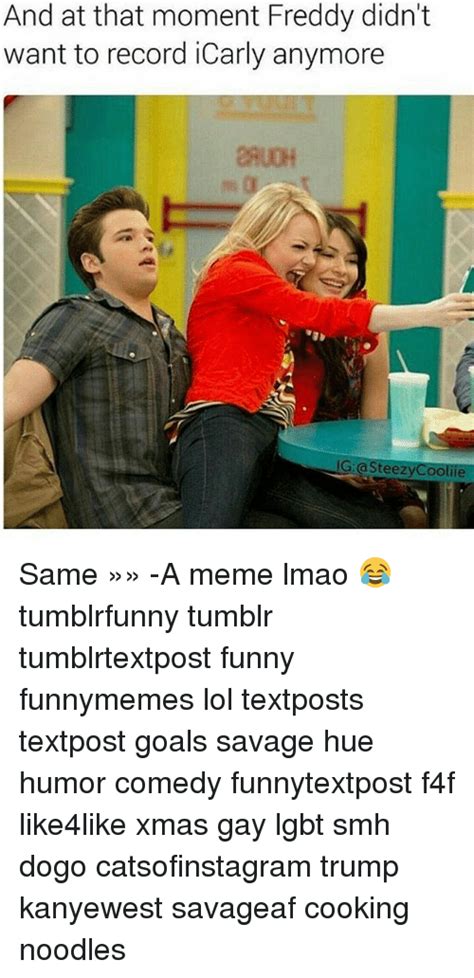 My channel visit my channel for more great content And at That Moment Freddy Didn't Want to Record iCarly ...