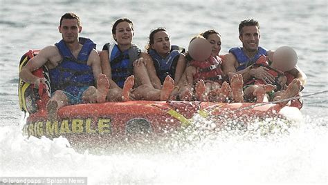 Robin Van Persie Shows Buff Body In Barbados With Wife Bouchra Daily Mail Online