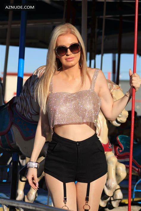 Ana Braga Seen Shopping For Pumpkins And Riding A Carousel In Los