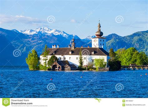 Gmunden Schloss Ort Austria Stock Image Image Of Scenery Church
