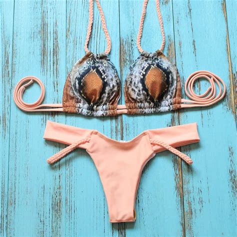 Lovey Village Summer New Brazilian Bikini Set Women Swimwear Female Sexy Push Up Biqiuni Beach