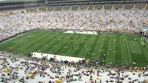 View From My Seat At Lambeau Field Youtube