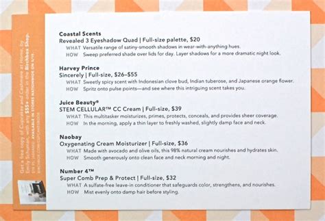 Each box includes up to five beauty and makeup products. Birchbox May 2015 Review, Free Gift With Purchase ...