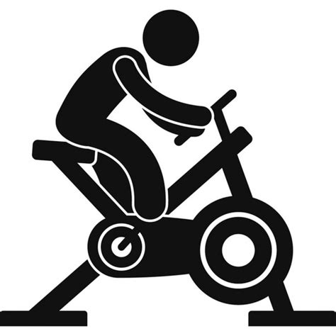 Exercise Bike Athletics Fitness Wall Sticker