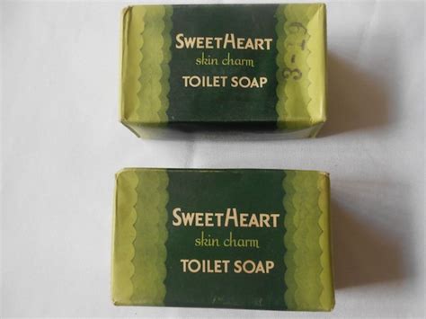 2 Bars Of Vintage 1950s Sweetheart Soap In