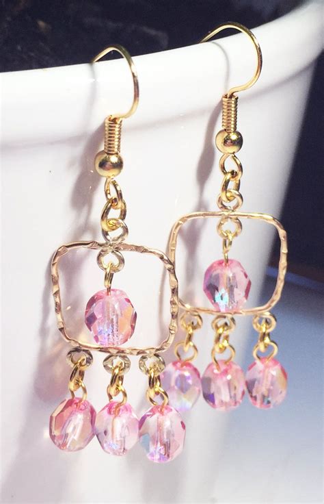 Gold Filled Chandelier Beaded Earrings By Thecrabbydragon On Etsy
