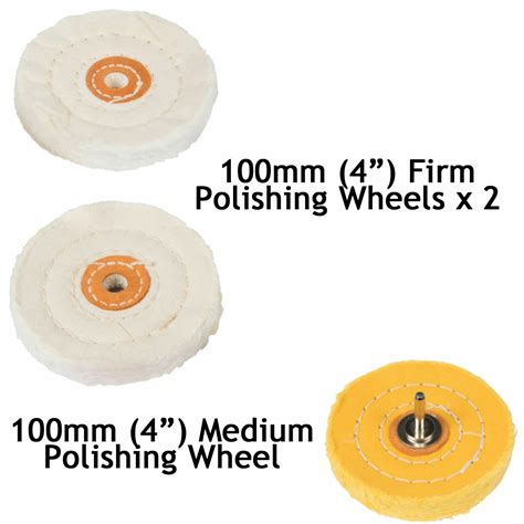 Metal Cleaning Polishing Buffing Wheel And Compound Polish Kit For Drill