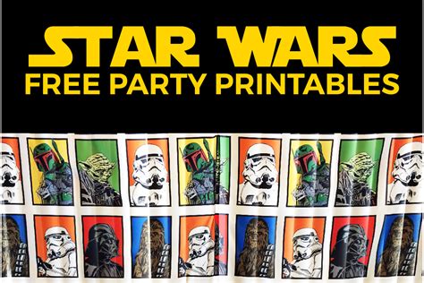 Free Star Wars Party Printables Printable Templates