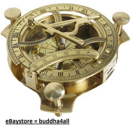 collectables and art antiques 3 antique maritime brass sundial compass vintage nautical working